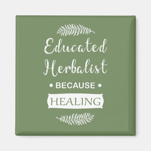 Geschoolde kruidenkenner magneet (Voorkant)