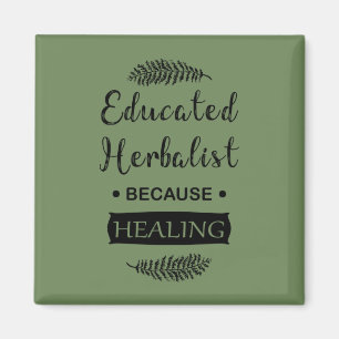 Geschoolde kruidenkenner magneet