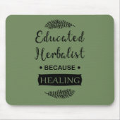 Geschoolde kruidenkenner muismat (Voorkant)