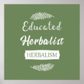 Geschoolde kruidenkenner poster (Voorkant)