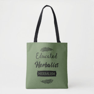 Geschoolde kruidenkenner tote bag