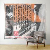 Geschoolde ondersteuning bij het werpen wandkleed (In Situ (horizontaal))