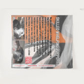 Geschoolde ondersteuning bij het werpen wandkleed (Voorkant (horizontaal))
