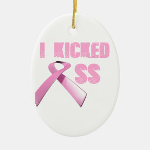 geschopt Butt Breast Cancer Survivor Keramisch Ornament