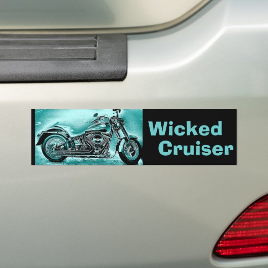 geschopte Cruiser Bumpersticker (Op auto)