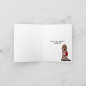 Geschoren Chocolade Doodle Valentijn Feestdagen Kaart (Binnen)