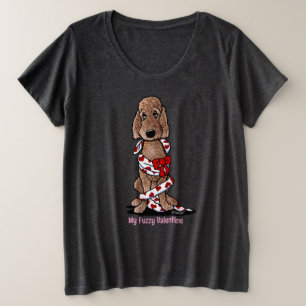 Geschoren Chocolate Dood Valentijn Plus Maat T-Shi Grote Maat T-shirt