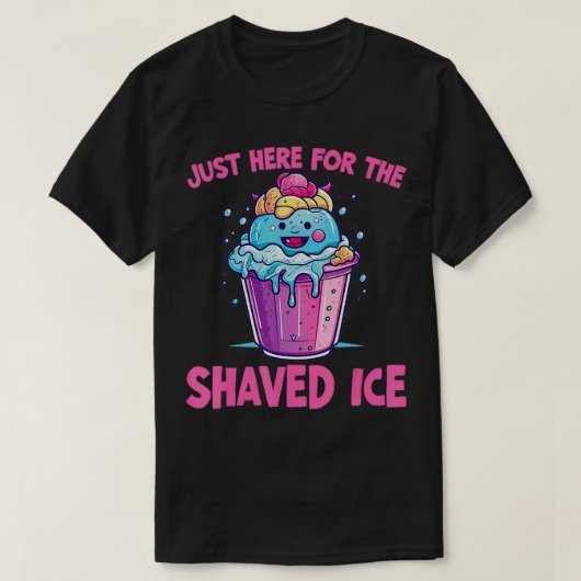 Geschoren ijs Grappige Hawaïaanse scheerijs Sneeuw T-shirt (Design voorkant)