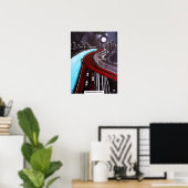 Geschorst boven de Blauwe Schildering door Alfred Poster (Thuiskantoor)