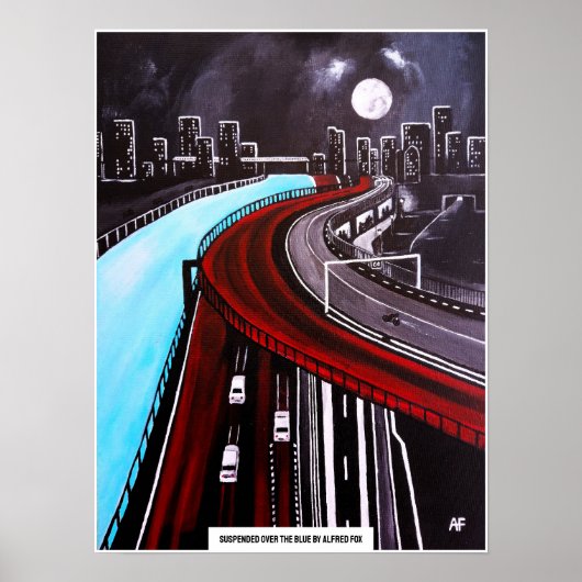 Geschorst boven de Blauwe Schildering door Alfred Poster (Voorkant)
