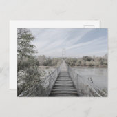 Geschorste brug over de rivier briefkaart (Voorkant / Achterkant)