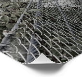 Geschorste brug over de rivier perfect poster (Hoek)