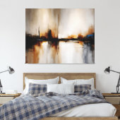Geschorste Horizon Canvas Afdruk (Insitu (Slaapkamer))