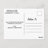 Geschorste sterren Gelukkig Nieuwjaar Chic Modern Briefkaart (Achterkant)