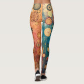 Geschorsteld Goud Leggings (Achterkant)