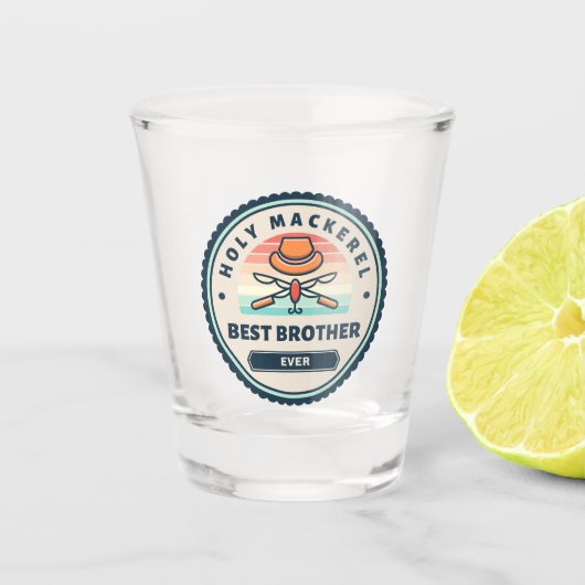 Geschoten glas - Heilige Makreel! Beste broer ooit (Voorkant)