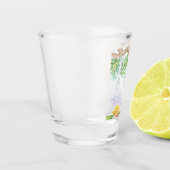 Geschoten glas lage land waterverf (Links)