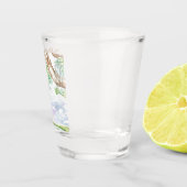 Geschoten glas lage land waterverf (Rechts)