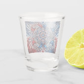 Geschoten glas met Franse kleuren (Achterkant)
