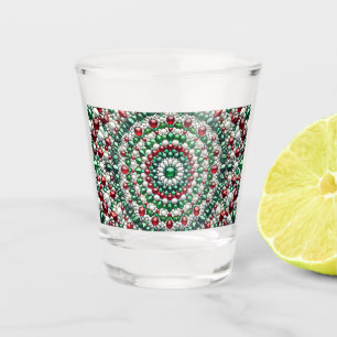 Geschoten glas met Italiaanse kleuren