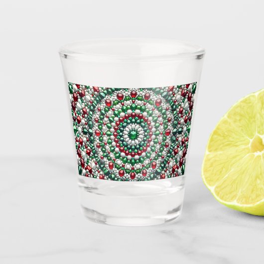 Geschoten glas met Italiaanse kleuren (Voorkant)