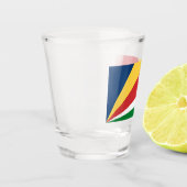 Geschoten glas met Seychellen kleuren (Links)