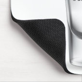 Geschoten glas op wit muismat (Hoek)