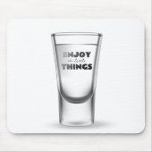 Geschoten glas op wit muismat (Voorkant)