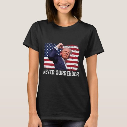 Geschoten Shirt 2024 Rally - Never Surrender 1 (Voorkant)