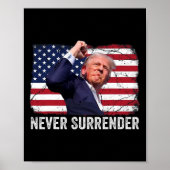 Geschoten Shirt 2024 Rally - Never Surrender 1 Poster (Voorkant)