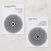 Geschotte cirkels - Zwart op wit Visitekaartje (Voorkant / Achterkant)
