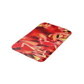 Geschraapte rode linten die beweging simuleren badmat (Gekanteld)