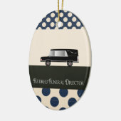 Geschrapte begrafenisdirecteur Gifts Keramisch Ornament (Links)