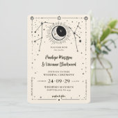 Geschreven bij Stars Lesbian Wedding Invitation Kaart (Staand voorkant)