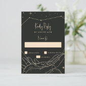Geschreven bij The Stars Wedding RSVP (Staand voorkant)