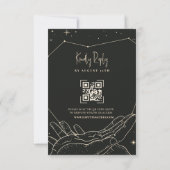 Geschreven bij The Stars Wedding RSVP (Achterkant)