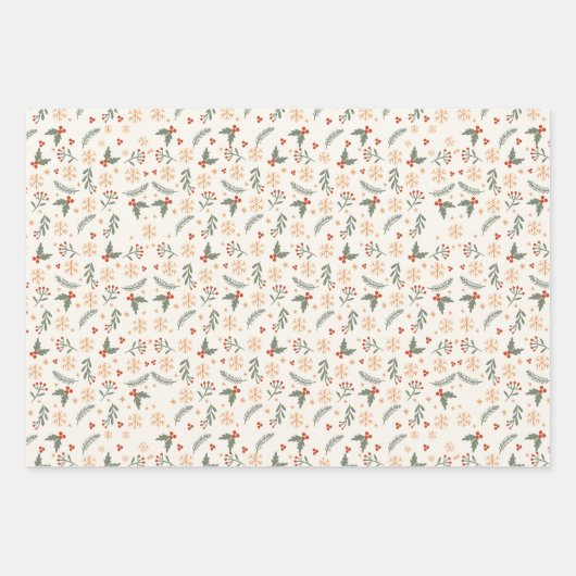 Geschreven Boho Holiday Wrapping Paper (Voorkant)