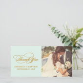 GESCHREVEN | BRUILOFT BEDANKT FOTOKAART (Staand voorkant)