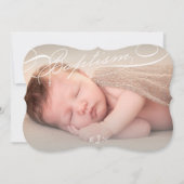 Geschreven doop Rozenkruis Monogram Religieus Kaart (Voorkant)