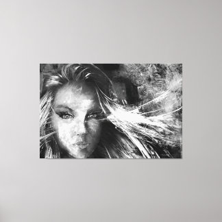 Geschreven door de wind canvas afdruk