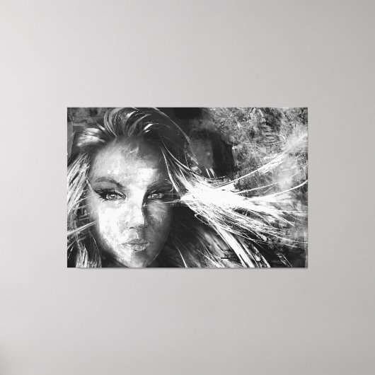 Geschreven door de wind canvas afdruk (Voorkant)