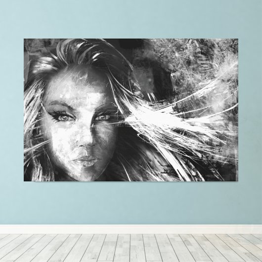 Geschreven door de wind canvas afdruk (Insitu (Houten vloer))