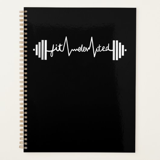 Geschreven fitnessfitness Barbell Workout Planner (Voorkant)