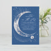 Geschreven in de Stars Celestial Engagement Party Kaart (Staand voorkant)