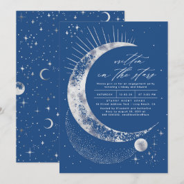 Geschreven in de Stars Celestial Engagement Party Kaart