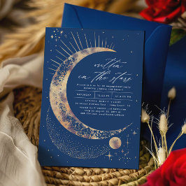 Geschreven in de Stars Celestial Engagement Party Kaart
