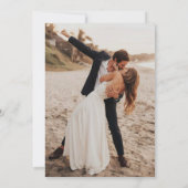 Geschreven in de Stars Photo Calligraphy Wedding Kaart (Achterkant)