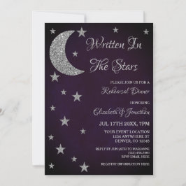 Geschreven in de Stars repetitie diner Kaart