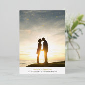 Geschreven in de sterren Bewaar de datumkaart Folie Uitnodiging (Staand Voorkant)