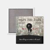 Geschreven in de Sterren Bruiloft Save the Date Magneet (Voorkant / Achterkant)